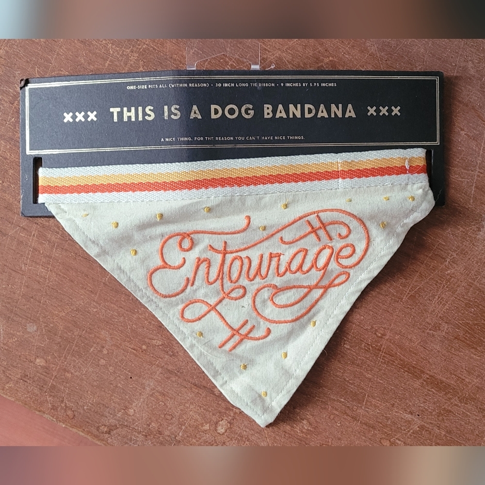 NWT Easy Tiger Entourage Dog Bandana One Size